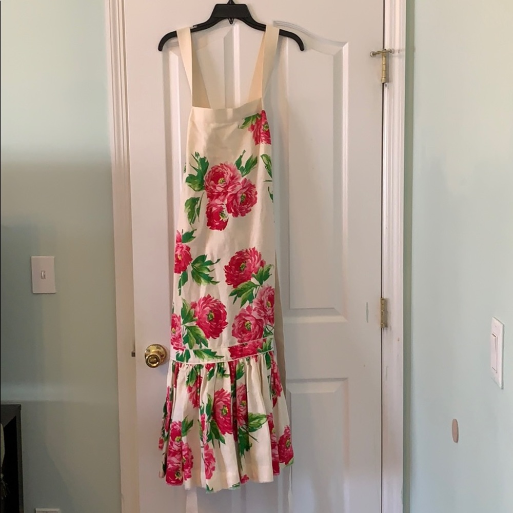 Genuine D&G Floral Linen A-Line Dress
